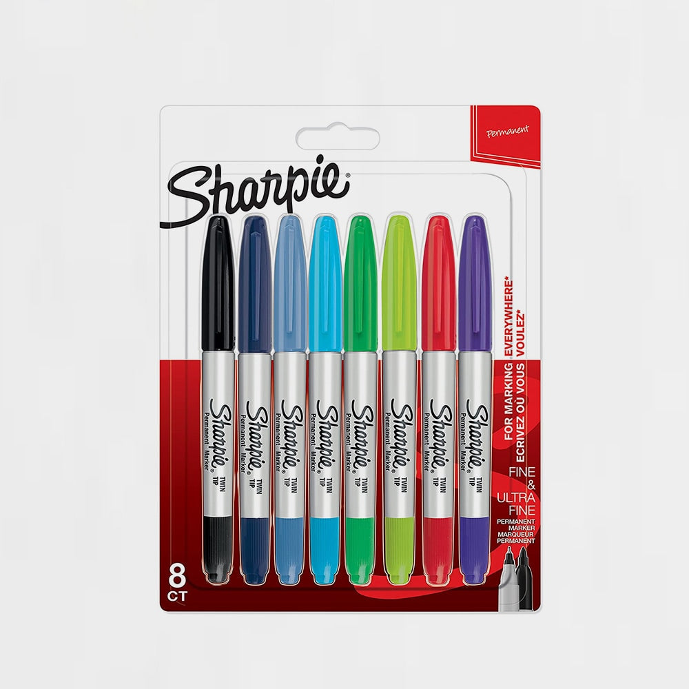 8er-Set Permanentmarker Twin Tip Sharpie (2)