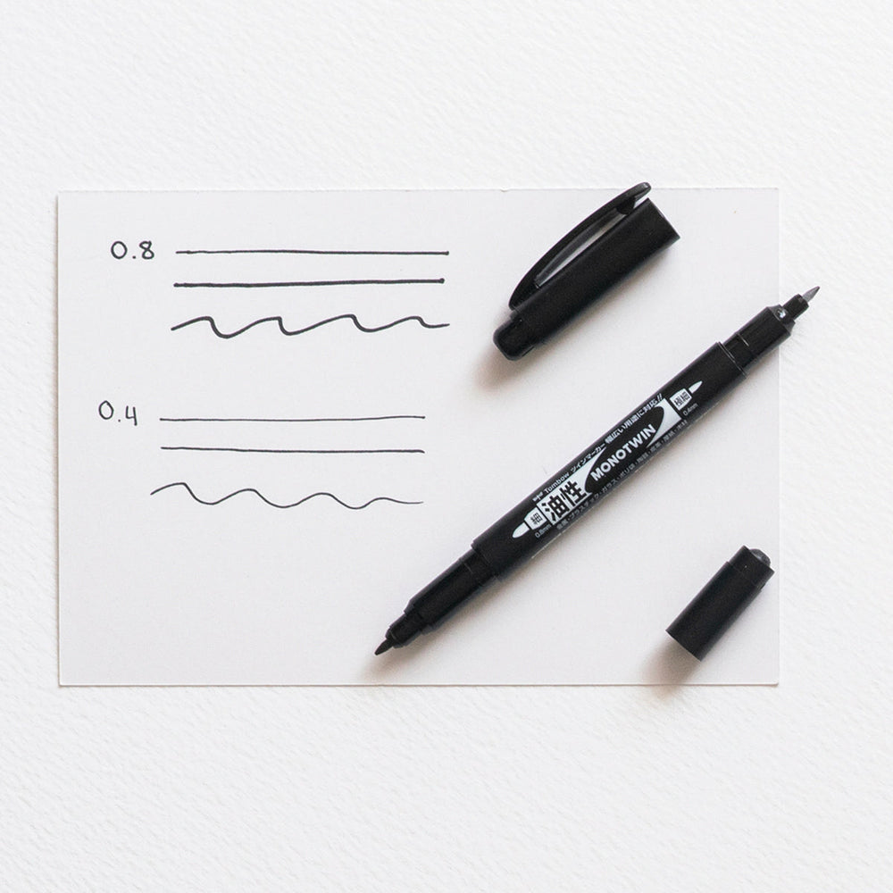 Marker Schwarz Mono Twin Tombow