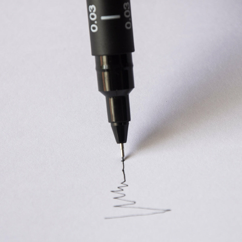 Marker Kalibriert 0,03 Schwarz Uni Pin