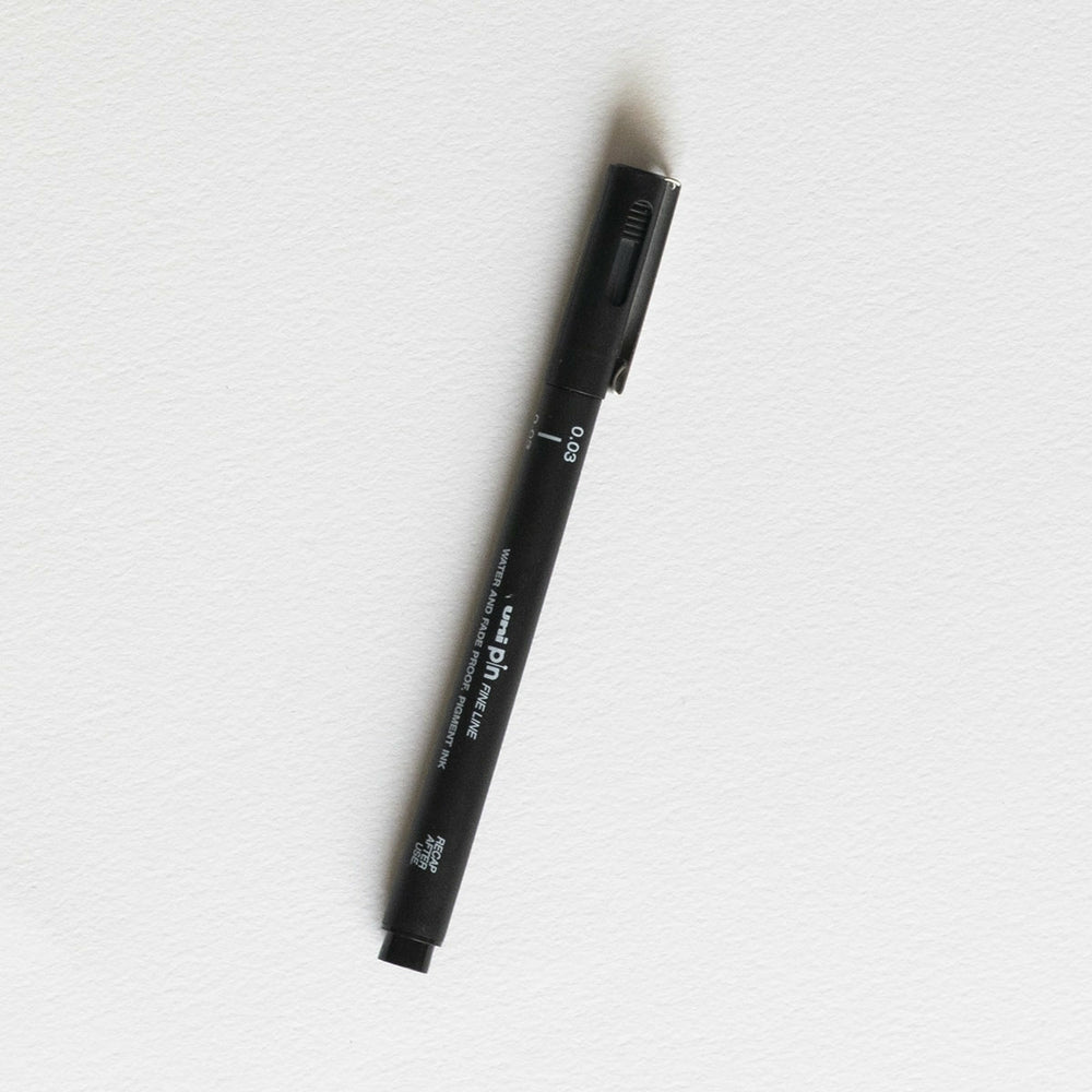 Marker Kalibriert 0,03 Schwarz Uni Pin (1)