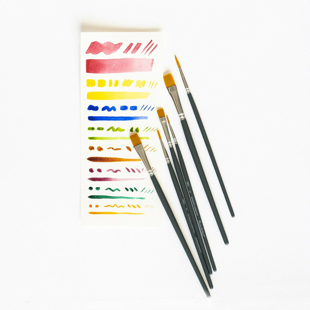 Set 6 Synthetikpinsel Aquarell Winsor & Newton (2)