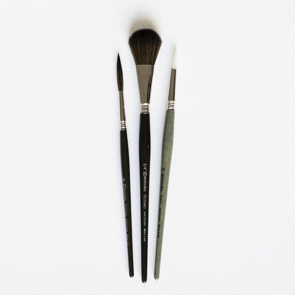 Set 3 Aquarellpinsel Miss Led Escoda (1)