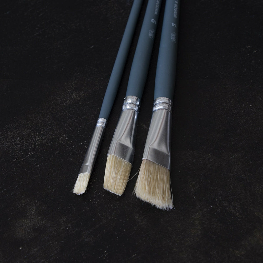 3er-Set Ölpinsel Kurzer Stiel Winsor & Newton
