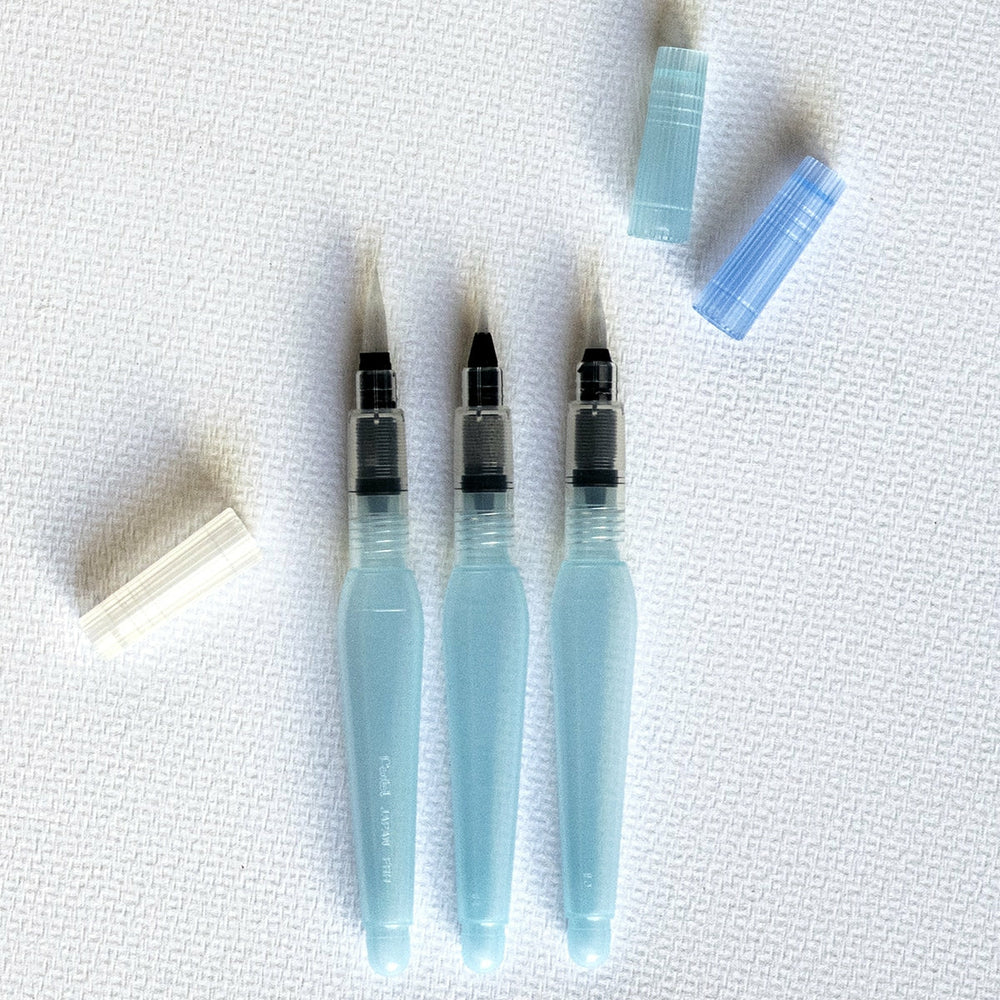 Set mit 3 Wasserpinseln Pentel