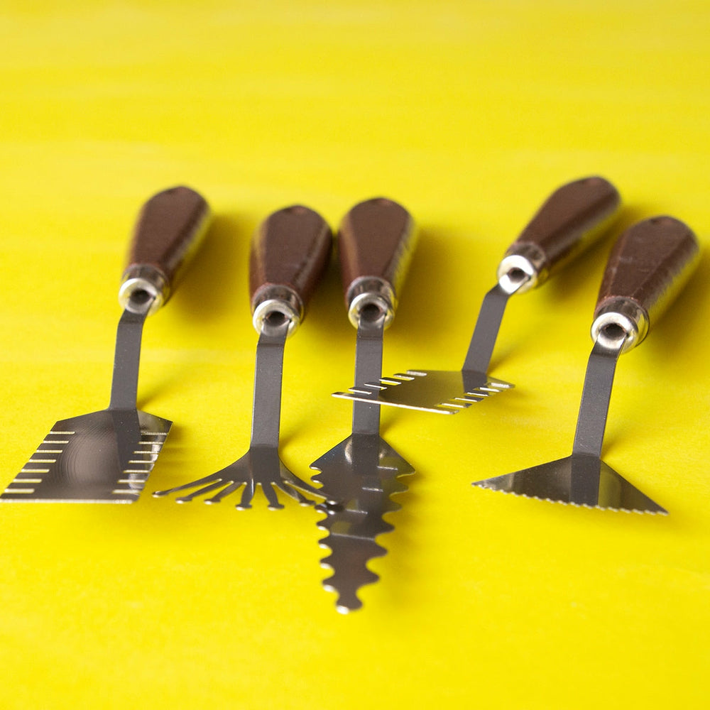 Set mit Spachteln aus Edelstahl Talens (1)