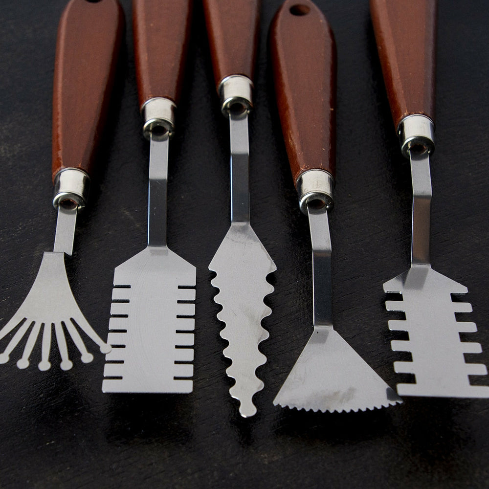 Set mit Spachteln aus Edelstahl Talens (1)