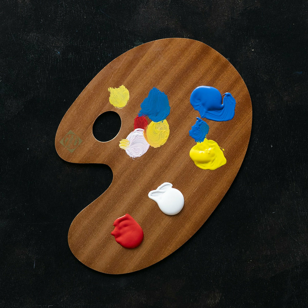 Holzpalette Oval 25 X 35 Talens