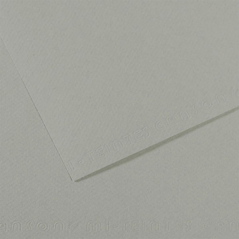 Zeichenpapier 354 Blaugrau Meliert Mi-Teintes 160 g. 50 X 65 Canson