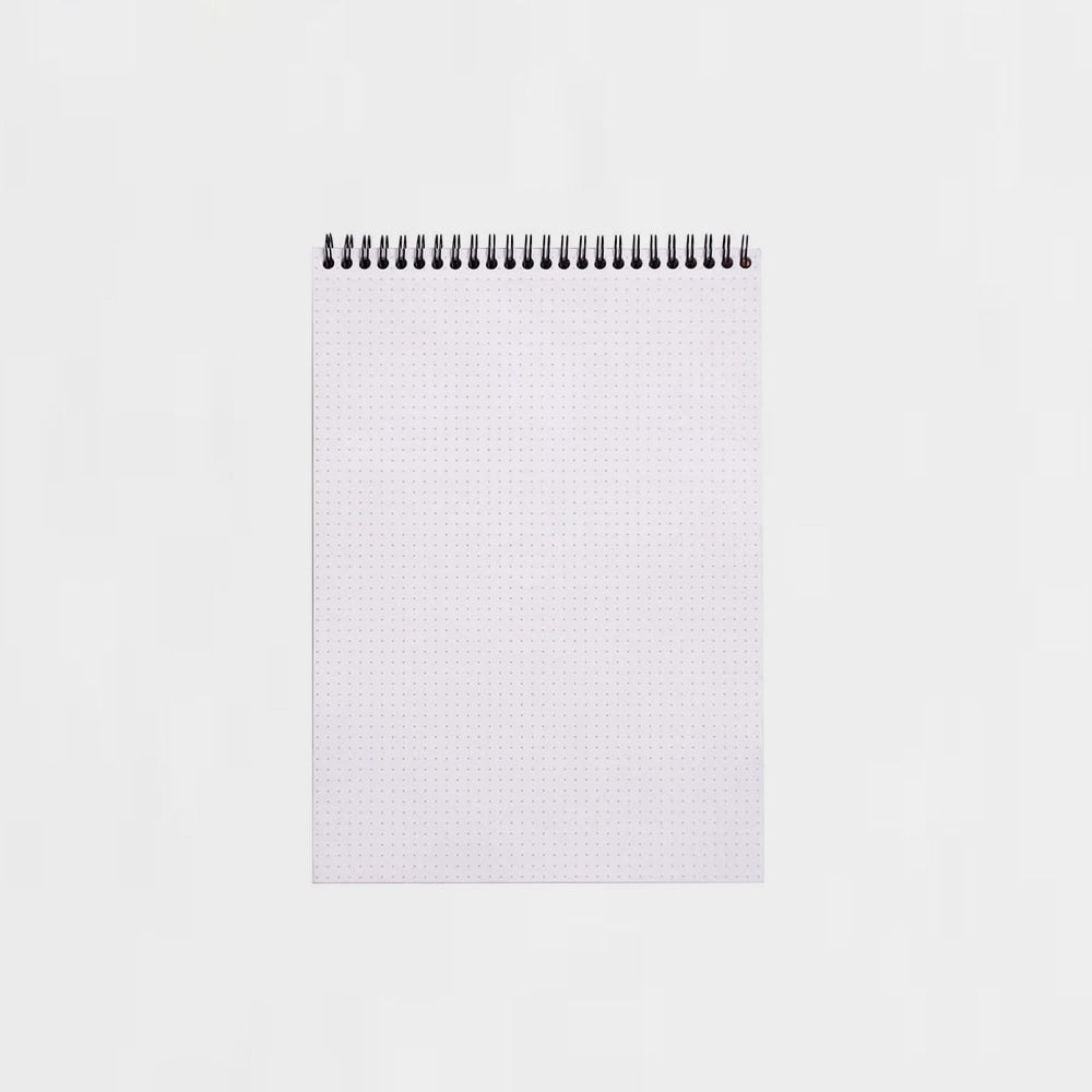 Spiralgebundene A4-Block mit Punkten Schwarz Rhodia (1)
