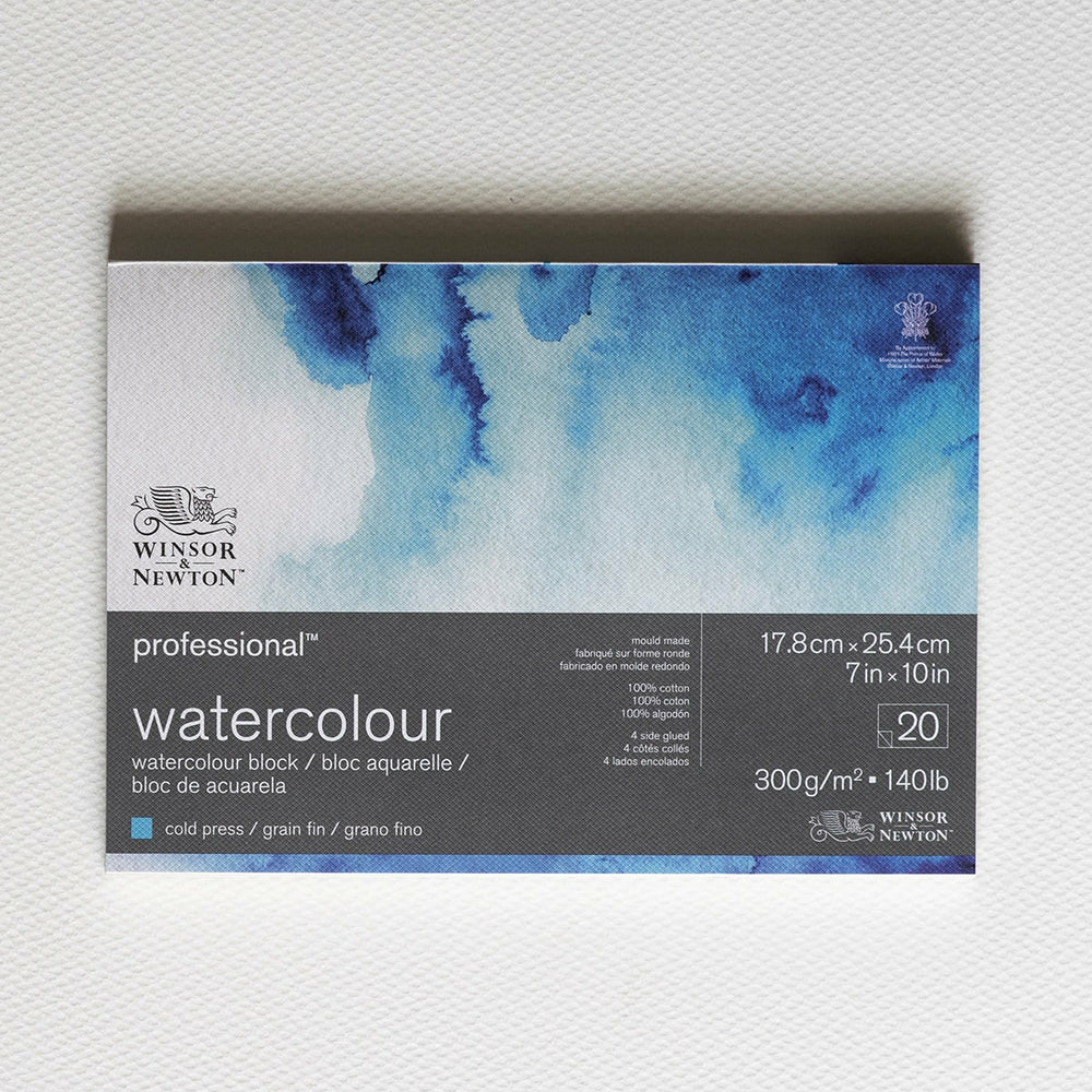 Aquarell Spiralblock Fein 300 g. 15 X 25 20h Winsor & Newton