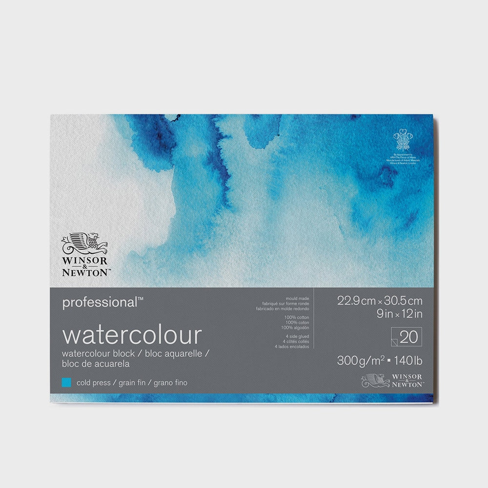 Aquarell Spiralblock Fein 300 g. 23 X 30 20h Winsor & Newton