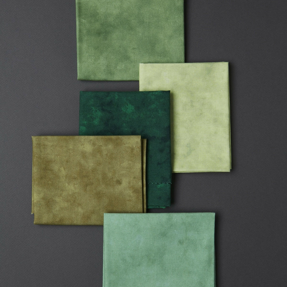 Sortiment Fat Quarter Green Dye 45 X 55 The Lanners (1)