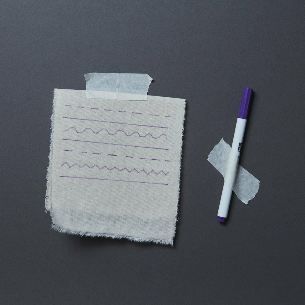 Magische Stoffmarker mit Normaler Spitze Lila (1)