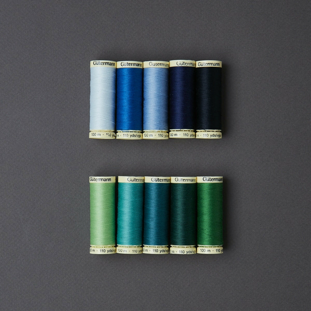 10er-Set Blau Und Grün Gütermann