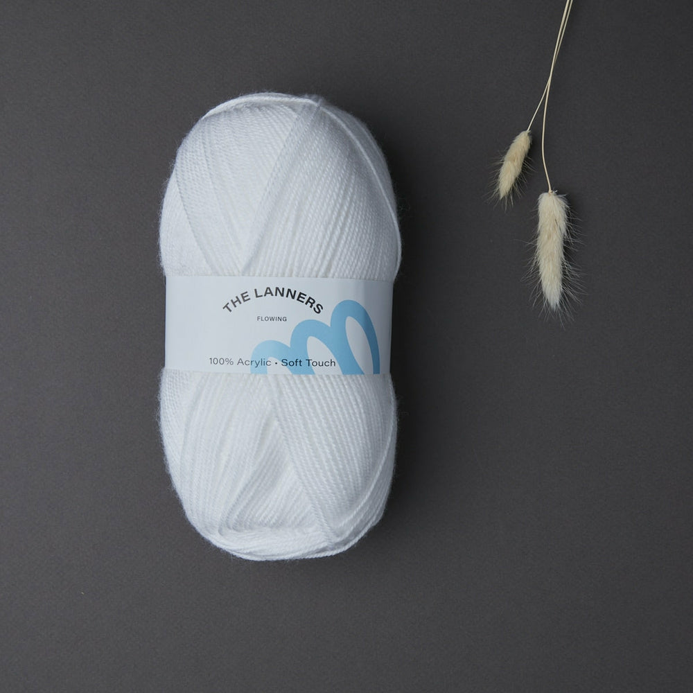 Wollknäuel Flowing True White The Lanners