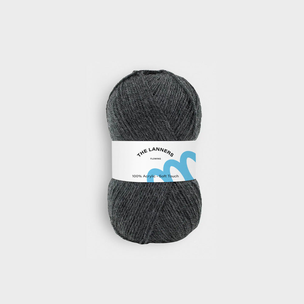 Wollknäuel Flowing Dark Grey 296 The Lanners