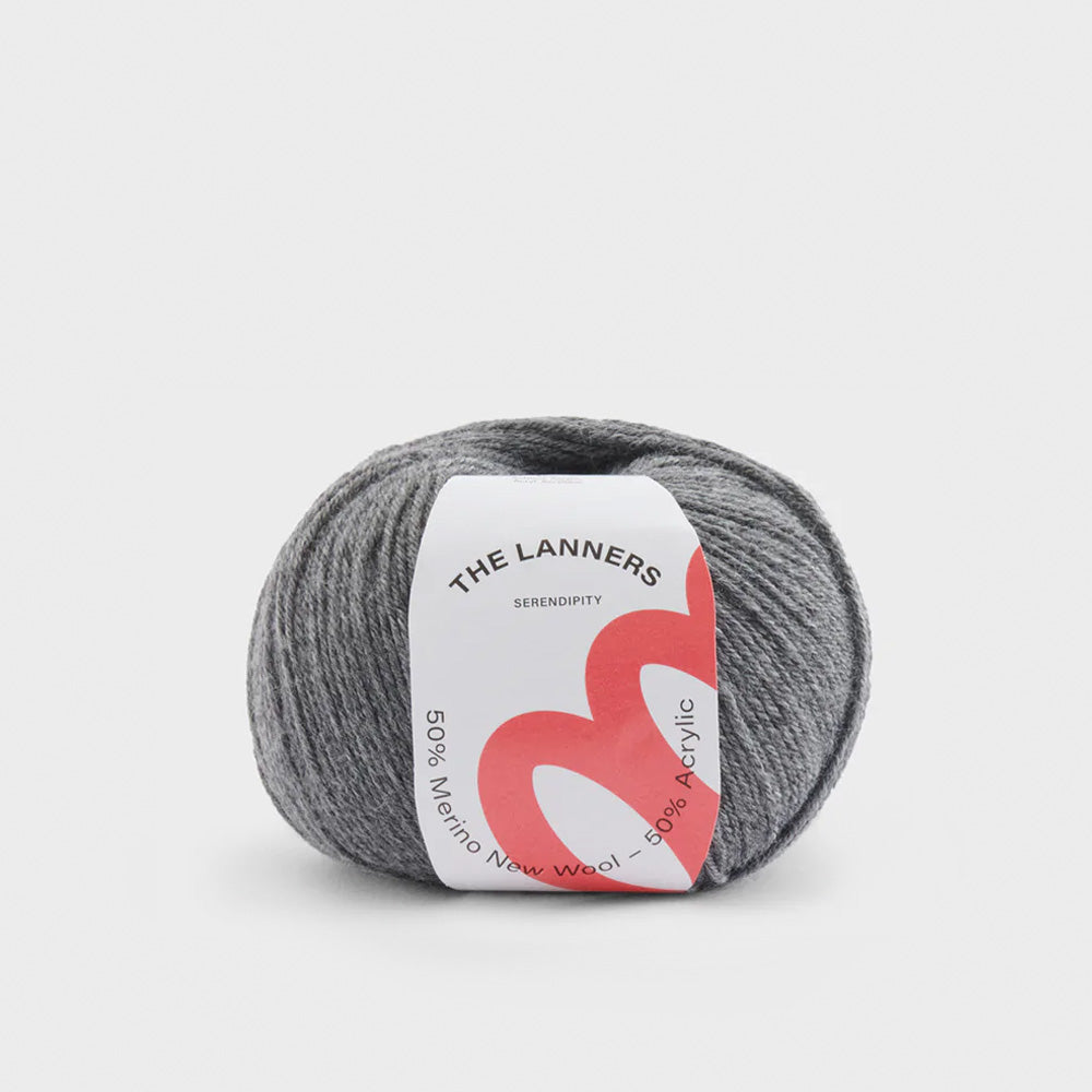 Wollknäuel Serendipity Dark Grey 298 The Lanners