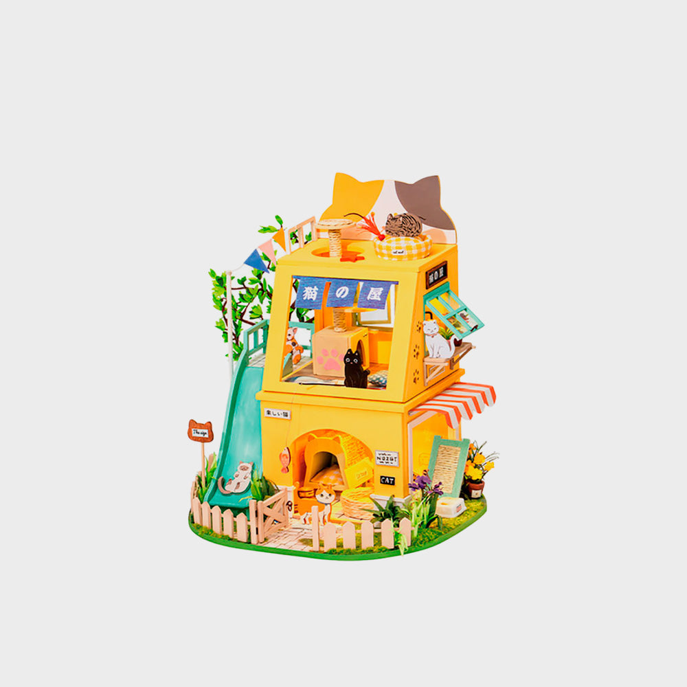 Modell Miniatur Cat House Von Robotime