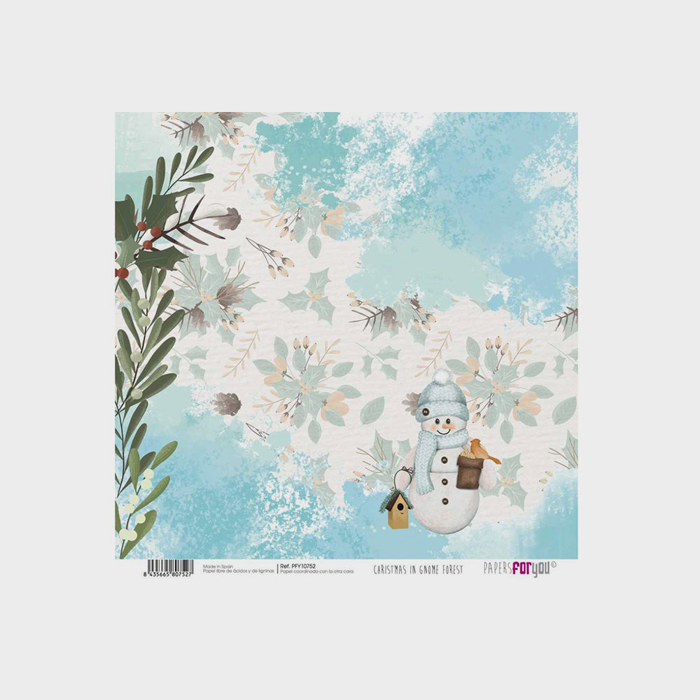Set 10 Papiere, Scrapbooking, Zwergenwald, 30 x 30 cm (8)
