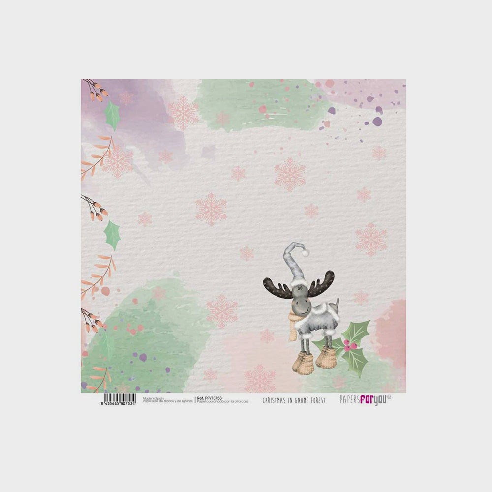 Set 10 Papiere, Scrapbooking, Zwergenwald, 30 x 30 cm (9)