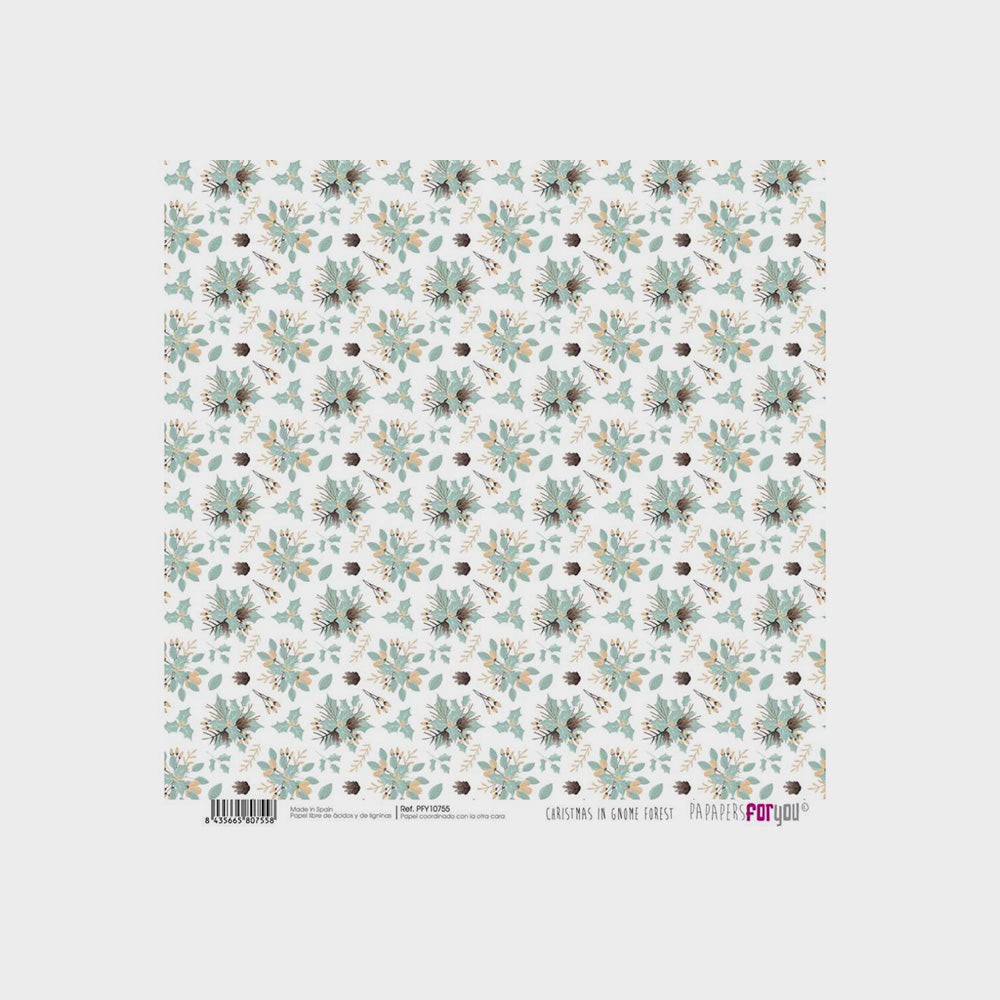 Set 10 Papiere, Scrapbooking, Zwergenwald, 30 x 30 cm (12)