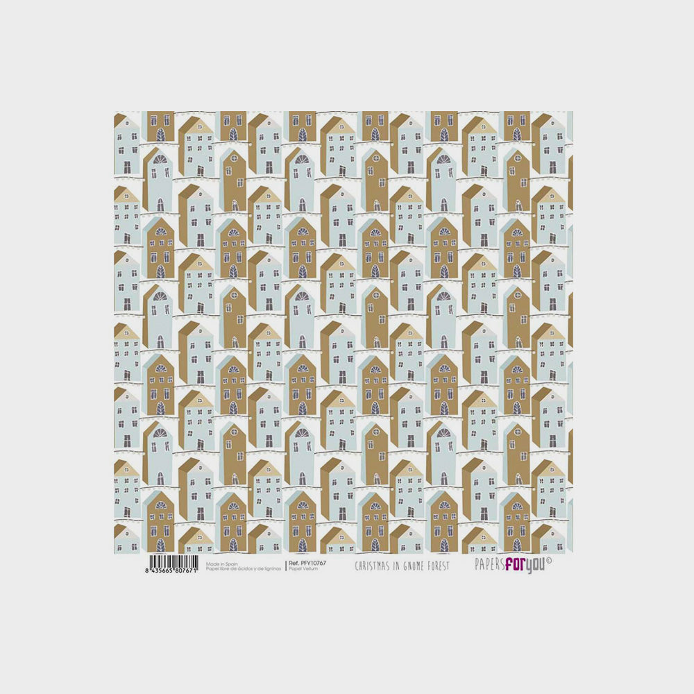 Set 6 Papiere, Scrapbooking, Im Zwergenwald, 31 x 30 cm (5)