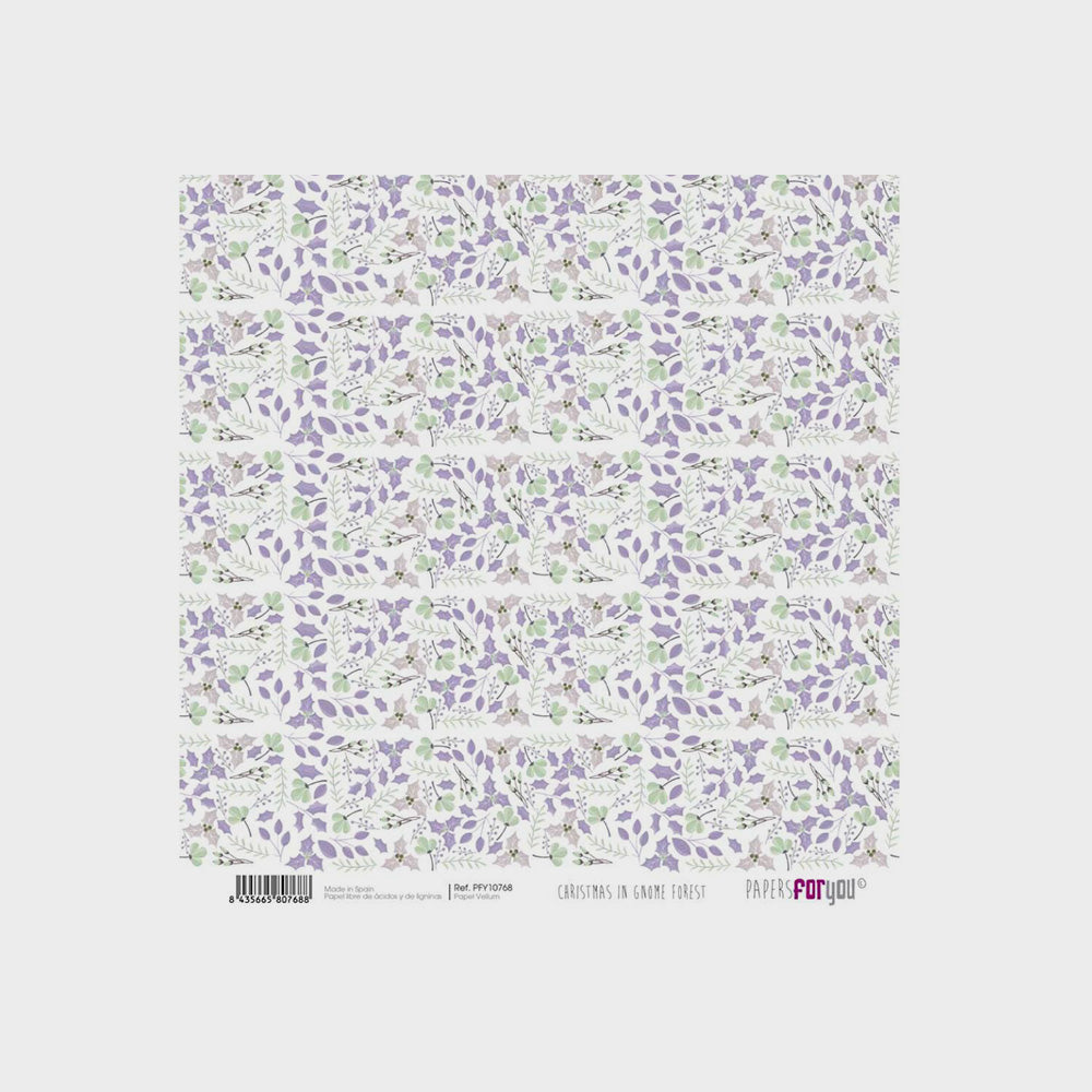 Set 6 Papiere, Scrapbooking, Im Zwergenwald, 31 x 30 cm (6)