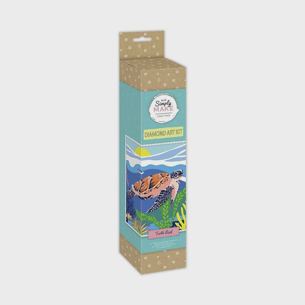 Diamond Painting Set Schildkröte mit farbigen Diamanten