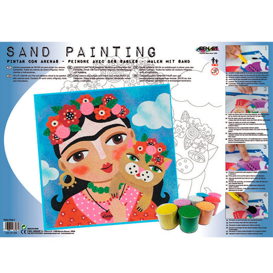 Set Malen mit Sand Frida Kahlo