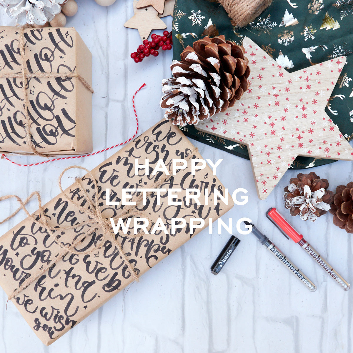 Happy Lettering Wrapping
