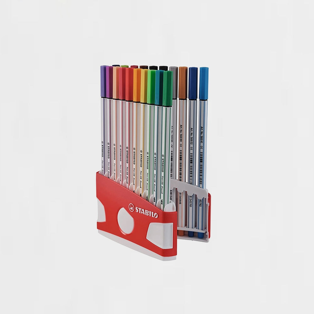 Etui mit 20 Stiften Stabilo Pen Brush 68