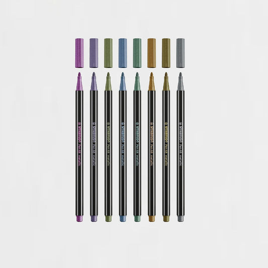 Etui mit 8 Metallic-Stiften Stabilo Pen 68
