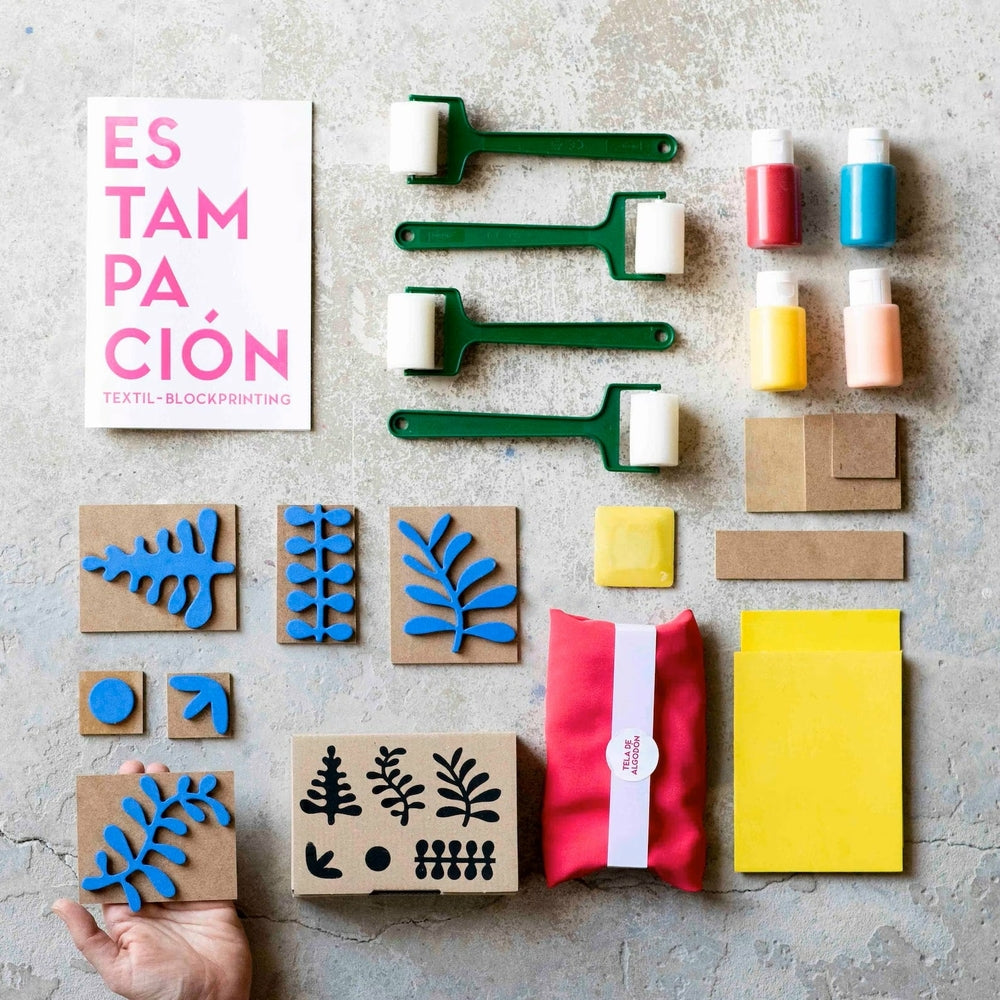 Stempel-Set für Stoff, Botanische Muster