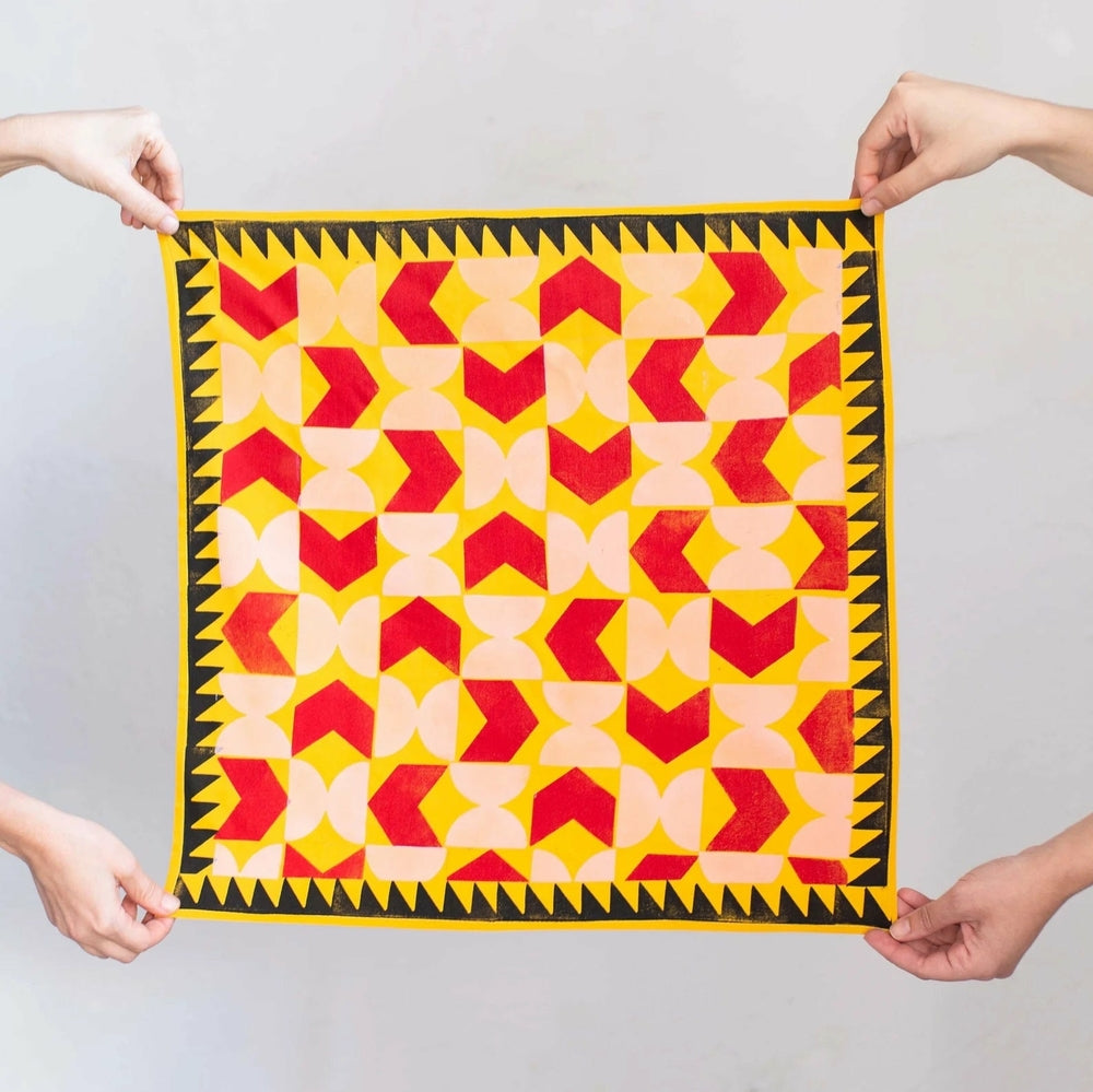Einfaches Textil-Stempelset mit geometrischen Formen (2)