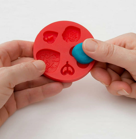 Silikonform Blätter Fimo