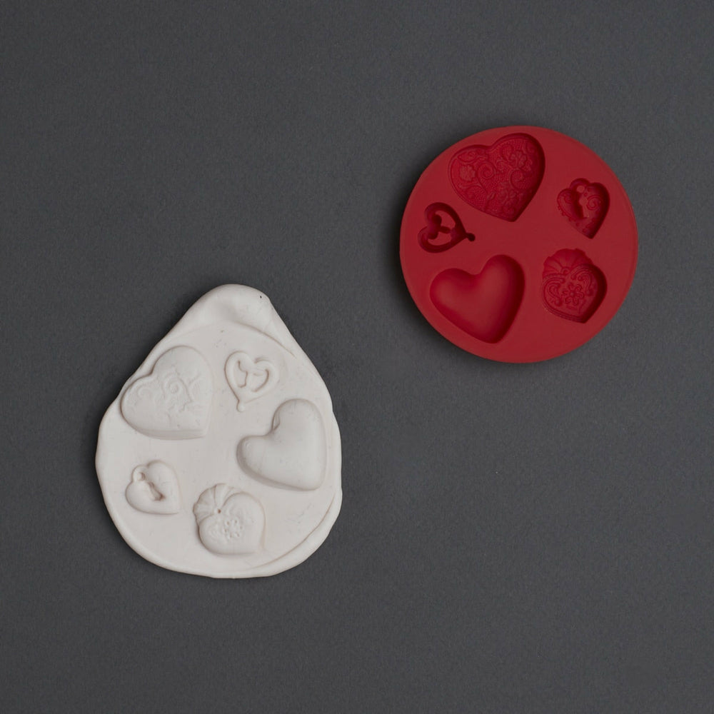 Silikonform Herzen Fimo (1)