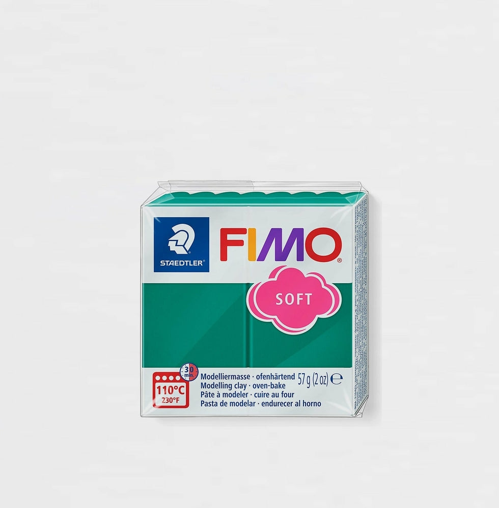 Modellierpaste Fimo Soft Smaragdgrün 56 57 g.