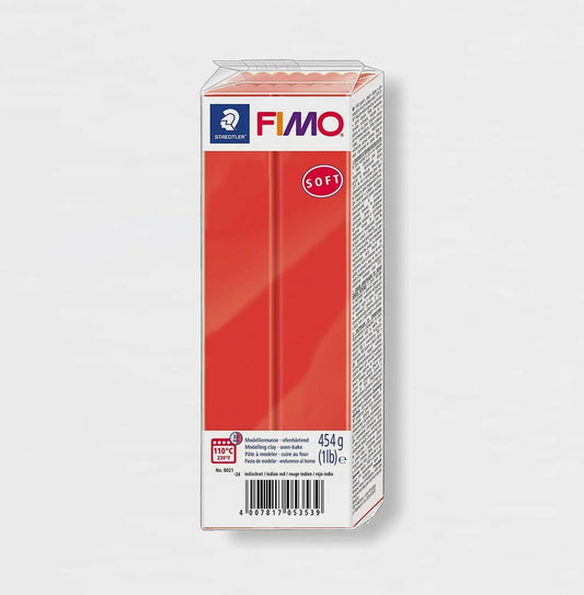 Modelliermasse Fimo Soft 24 Rot 454 g.