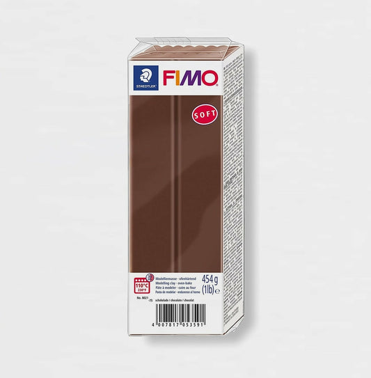 Modelliermasse Fimo Soft 75 Schokolade 454 g.