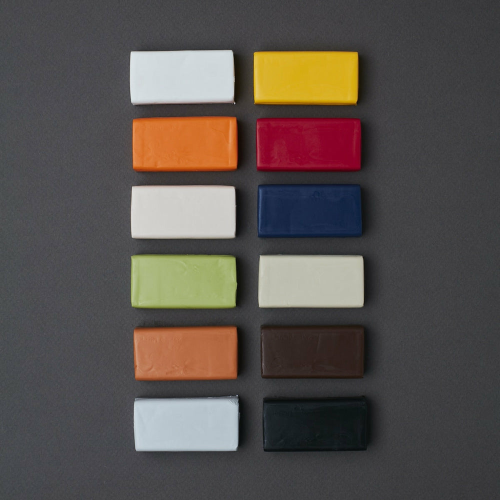 12er-Set Naturfarben 25 g. Fimo (1)