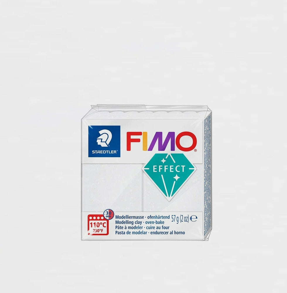 Modelliermasse Fimo Glitter Effect 052 Weiss 57 g. (1)