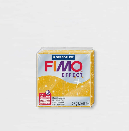 Modelliermasse Fimo Glitter Effect 112 Gold 57 g.