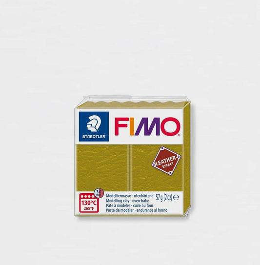 Modellierpaste Fimo Ledereffekt 519 Oliv 57 g.