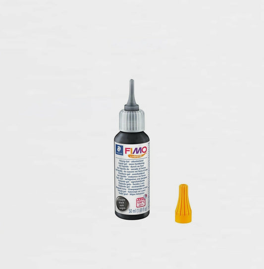 Flüssige Gel Schwarz 50 ml Fimo