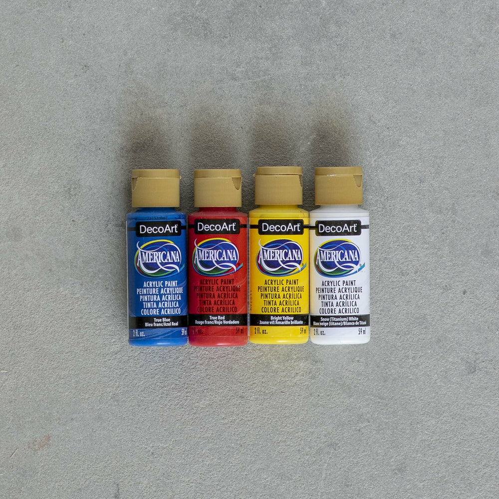 Packung mit 4 Acrylfarben von Americana (1)