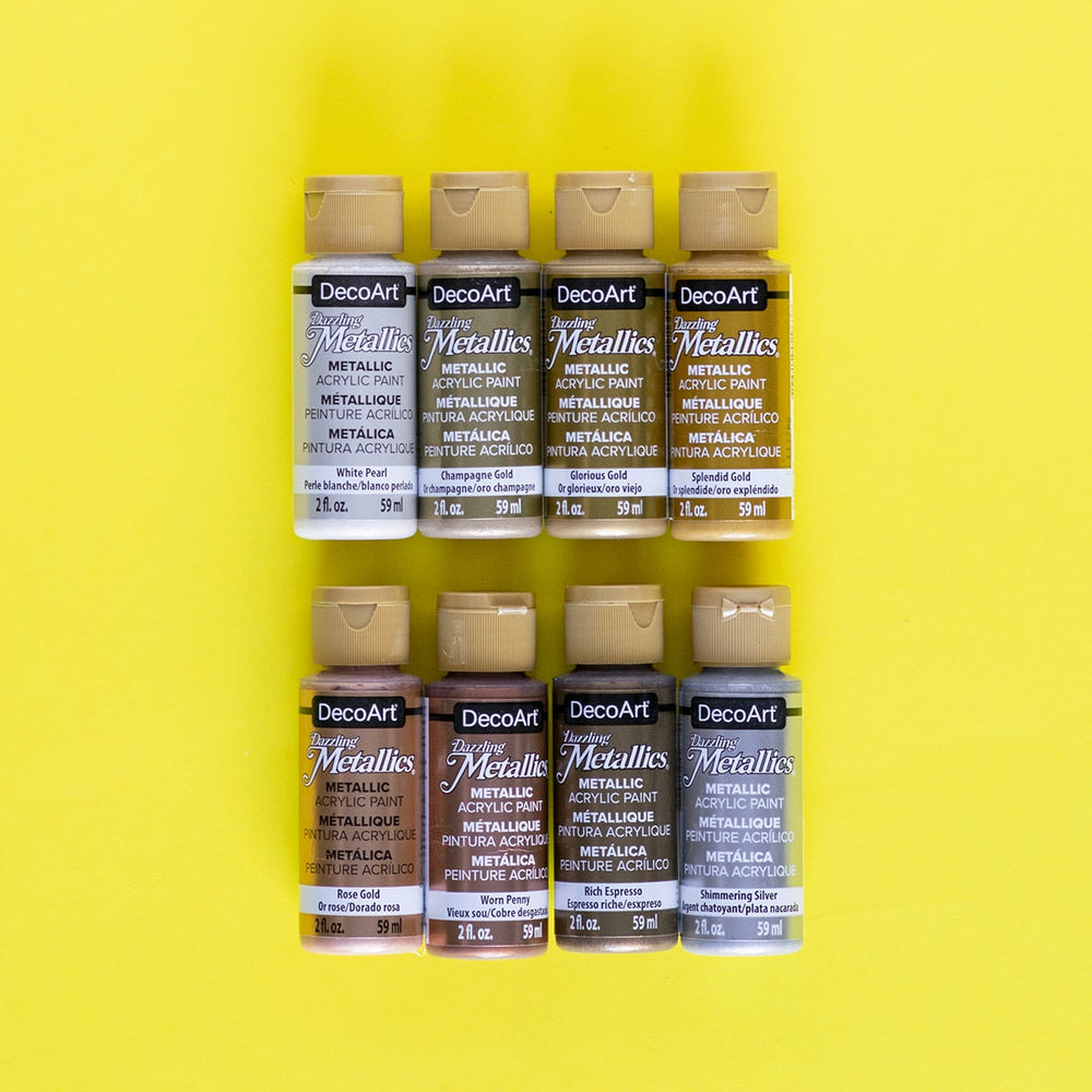 Packung mit 8 Metallic-Acrylfarben von Americana