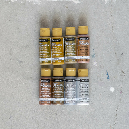 Packung mit 8 Metallic-Acrylfarben von Americana