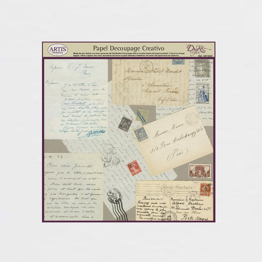 Decoupage-Papier Briefe 32 X 32 Dayka