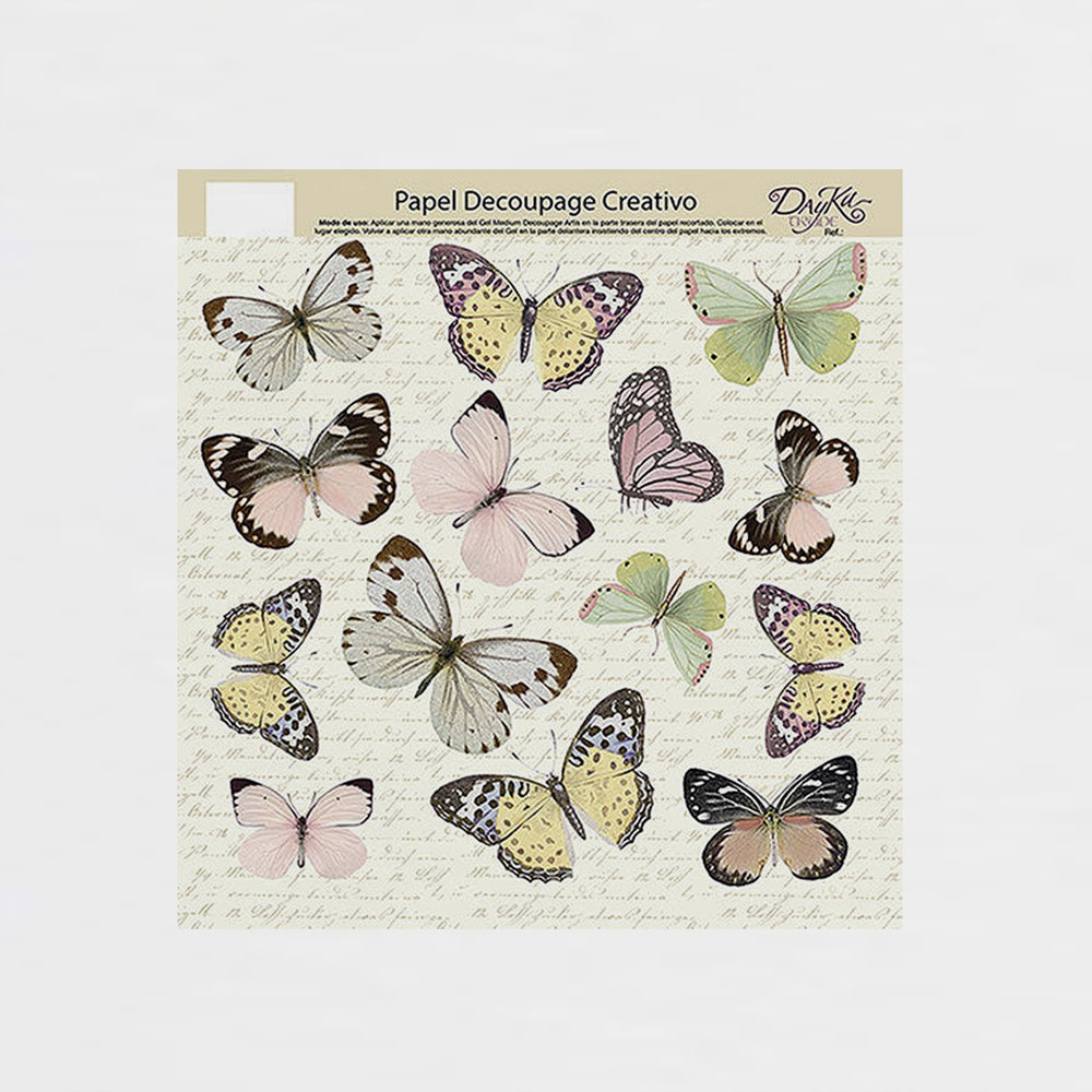 Decoupage-Papier Schmetterlinge 32 X 32 Dayka