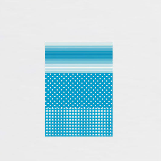 Das Décopatch Blatt 549 Punkte und Streifen Blau 30 X 40